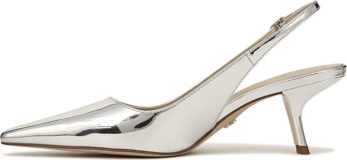 Sam Edelman Bianka Sling Women's Shoes Soft Silver : 11 M, Synthetic - Image 5