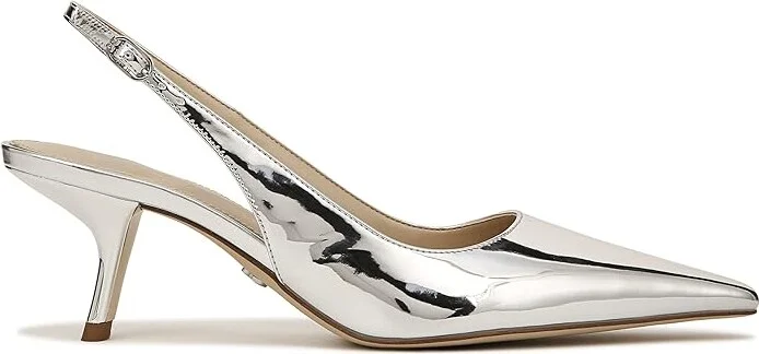 Sam Edelman Bianka Sling Women's Shoes Soft Silver : 11 M, Synthetic - Image 6