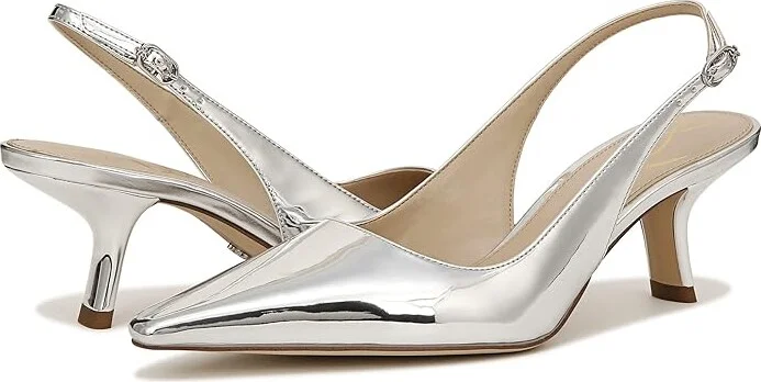 Sam Edelman Bianka Sling Women's Shoes Soft Silver : 11 M, Synthetic