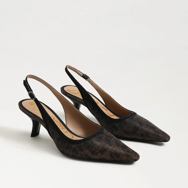 Sam Edelman Bianka Slingback Pump Gilded Leopard Print