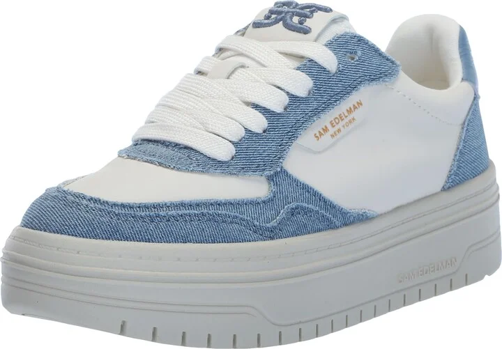 Sam Edelman Blaine Sneaker Sugar/Montrose Blue 6.5 Medium