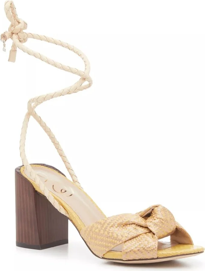 Yellow/Beige Raffia
