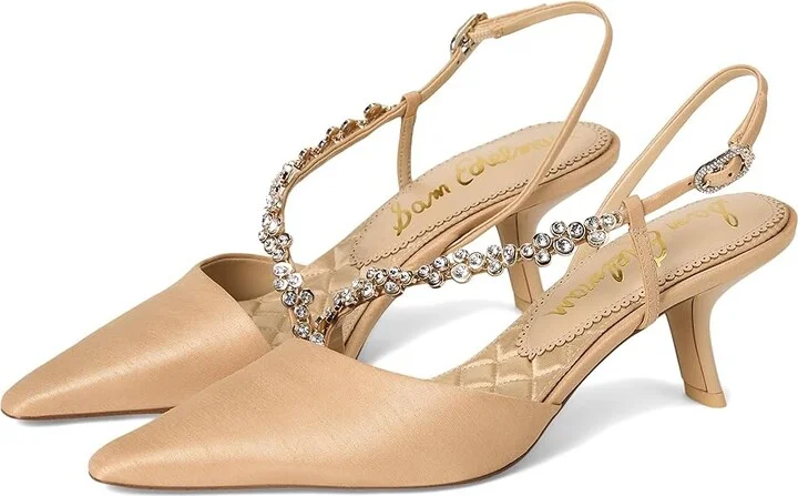 Sam Edelman Bonnie Women's Dress Flat Shoes Ecru : 9 M, Synthetic/Textile
