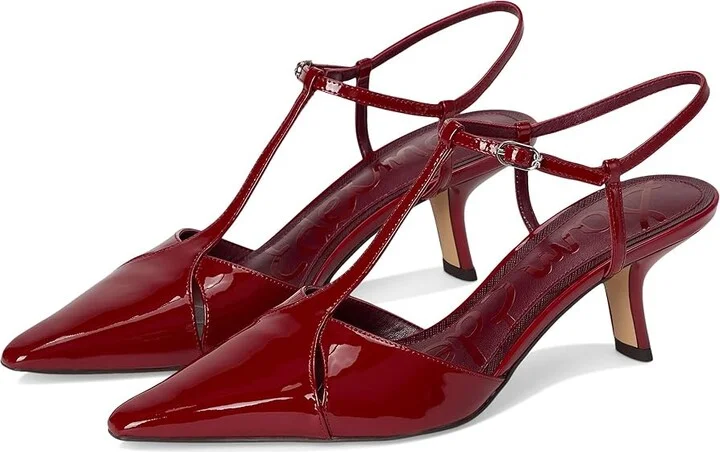 Sam Edelman Briella Women's Shoes Deep Scarlet : 10 M, Faux Leather