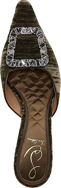 Sam Edelman Brit Glow High Women's Heels Winter Moss Crystal : 8.5 M, Leather/Rubber - Image 2