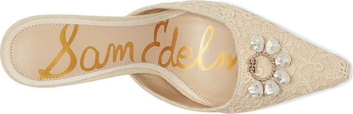 Sam Edelman Brit Orchid High Women's Heels Ivory/Natural : 8 M, Leather/Rubber - Image 2