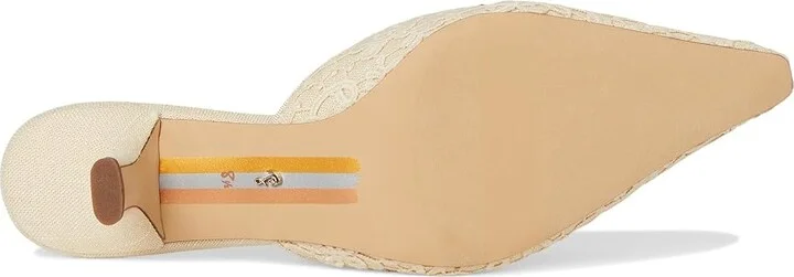 Sam Edelman Brit Orchid High Women's Heels Ivory/Natural : 8 M, Leather/Rubber - Image 3
