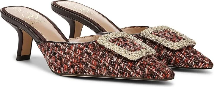 Sam Edelman Brit Women's Shoes Coffee Boucle : 6.5 M, Leather