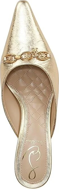 Sam Edelman Brynne High Women's Heels Amber Gold : 10 M, Leather - Image 2