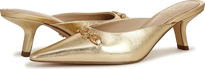 Sam Edelman Brynne High Women's Heels Amber Gold : 10 M, Leather - Image 4