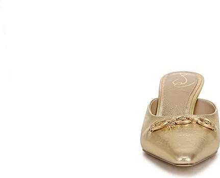 Sam Edelman Brynne High Women's Heels Amber Gold : 10 M, Leather - Image 5