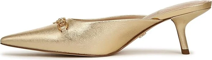 Sam Edelman Brynne High Women's Heels Amber Gold : 10 M, Leather - Image 6
