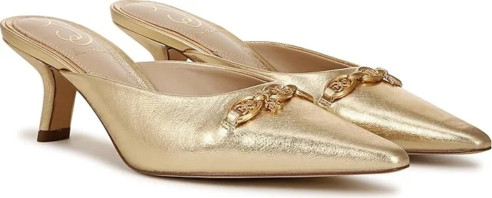 Sam Edelman Brynne High Women's Heels Amber Gold : 10 M, Leather