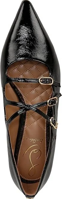 Sam Edelman Cass Women's Flat Shoes Black Leather : 7.5 M, Leather/Rubber - Image 2