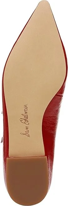 Sam Edelman Cass Women's Flat Shoes Deep Scarlet : 7 M, Leather/Rubber - Image 3