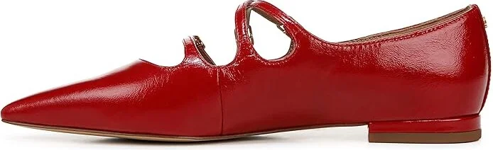 Sam Edelman Cass Women's Flat Shoes Deep Scarlet : 7 M, Leather/Rubber - Image 5