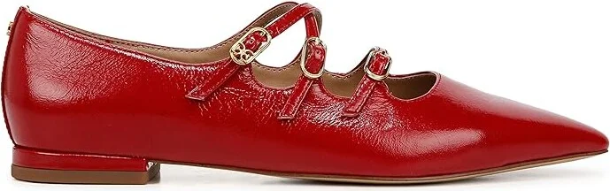 Sam Edelman Cass Women's Flat Shoes Deep Scarlet : 7 M, Leather/Rubber - Image 6