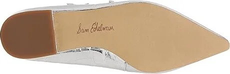 Sam Edelman Cass Women's Flat Shoes Soft Silver : 8.5 M, Leather/Rubber - Image 3
