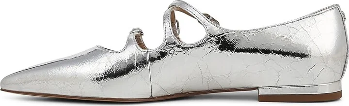 Sam Edelman Cass Women's Flat Shoes Soft Silver : 8.5 M, Leather/Rubber - Image 5
