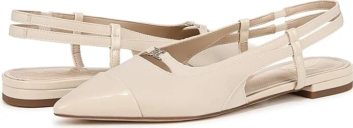 Sam Edelman Cecelia Women's Flat Shoes Alpine Ivory : 7 M, Leather/Rubber