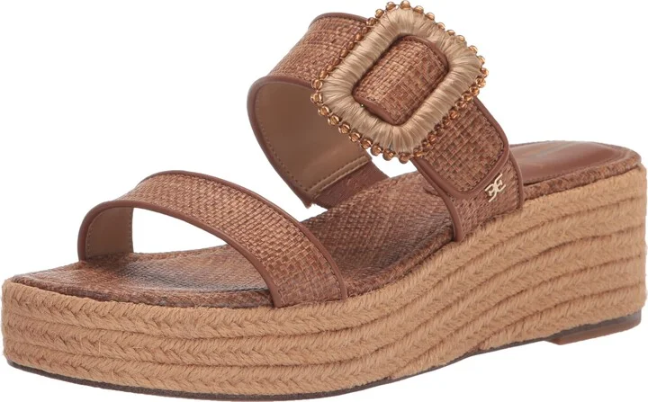 Sam Edelman Chase Wedge Sandal Cuoio 11 Medium