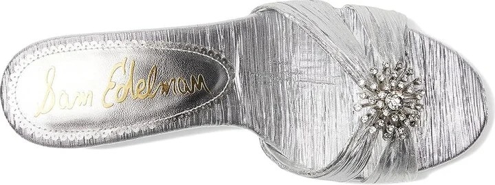 Sam Edelman Cindie Women's Sandals Soft Silver : 7.5 M, Rubber - Image 2