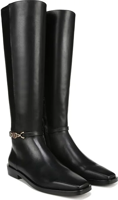 Sam Edelman Clive Wide Calf Women's Shoes Black 1 : 9.5 M, Leather