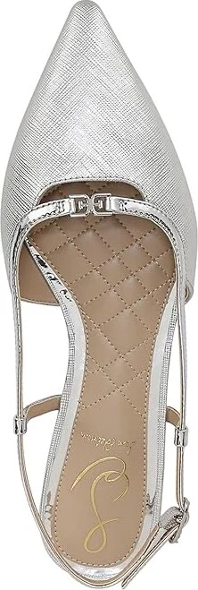 Sam Edelman Cohen Women's Flat Shoes Soft Silver : 8 M, Leather - Image 2