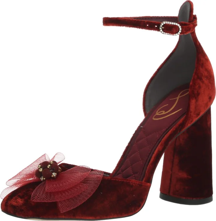 Sam Edelman Colter Pump Deep Cherry 10 Medium
