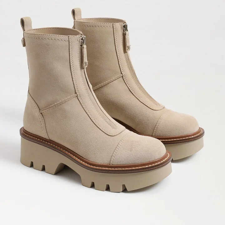 Sam Edelman Cooper Lug Sole Bootie Oat Suede