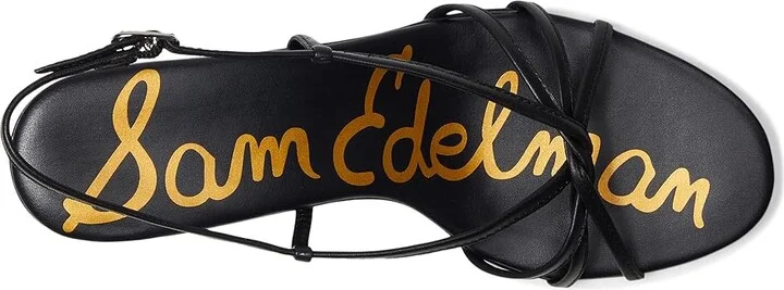 Sam Edelman Cressa Women's Sandals Black Leather : 6 M, Leather/Rubber - Image 2