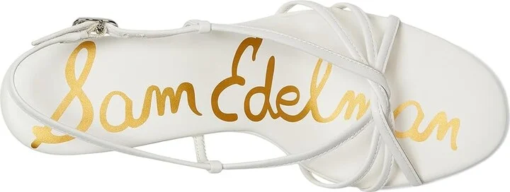 Sam Edelman Cressa Women's Sandals Bright White : 5 M, Leather/Rubber - Image 2