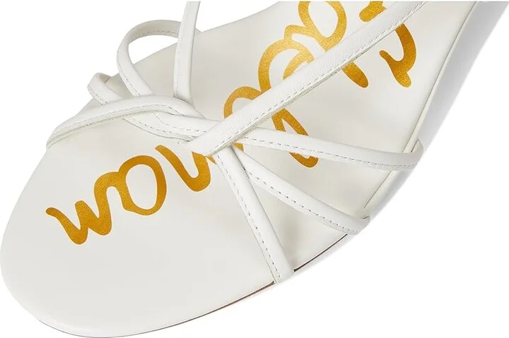 Sam Edelman Cressa Women's Sandals Bright White : 5 M, Leather/Rubber - Image 7