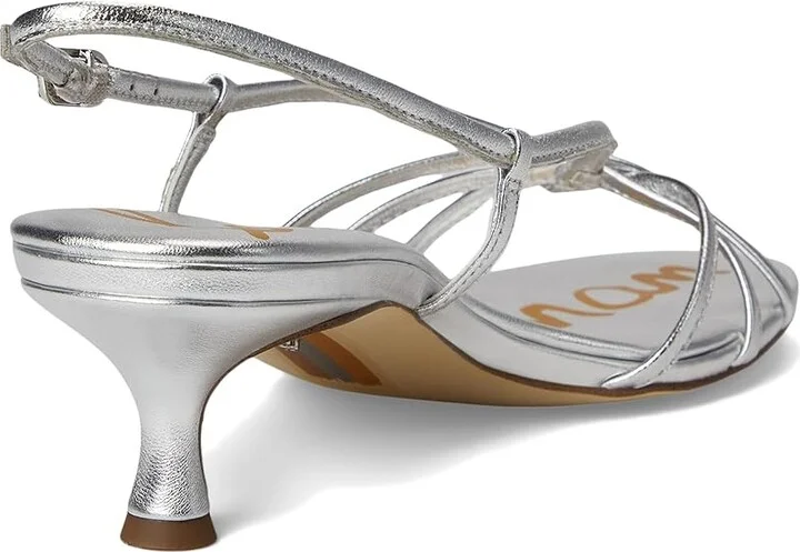 Sam Edelman Cressa Women's Sandals Soft Silver : 8 M, Leather/Rubber - Image 4