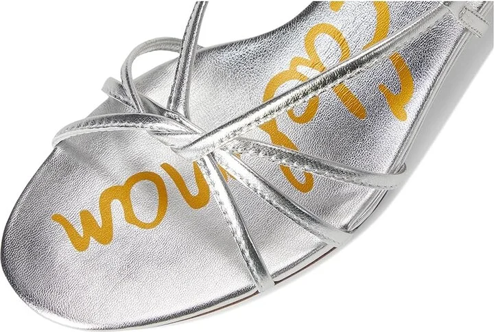 Sam Edelman Cressa Women's Sandals Soft Silver : 8 M, Leather/Rubber - Image 7