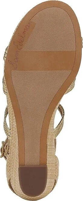 Sam Edelman Danica Women's Sling Back Shoes Gold/Bleached Beechw : 6.5 M - Image 3