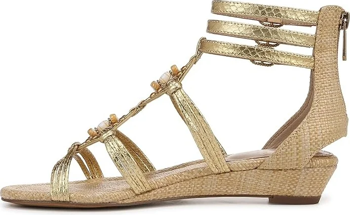 Sam Edelman Danica Women's Sling Back Shoes Gold/Bleached Beechw : 6.5 M - Image 5