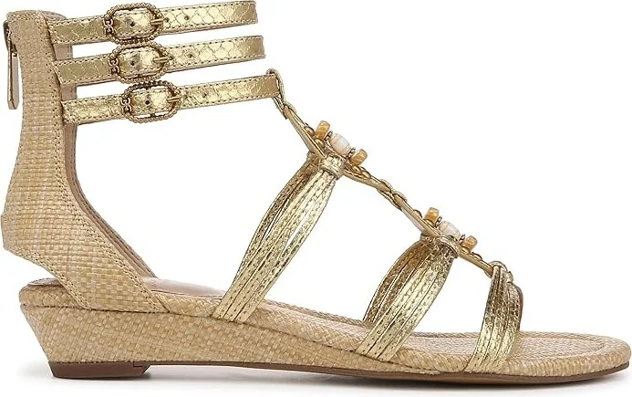 Sam Edelman Danica Women's Sling Back Shoes Gold/Bleached Beechw : 6.5 M - Image 6