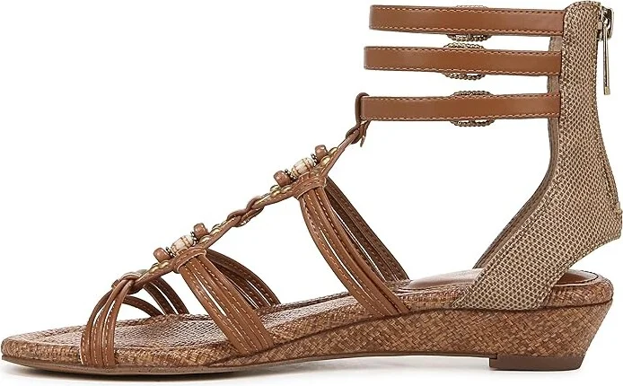 Sam Edelman Danica Women's Sling Back Shoes Saddle/Chai Cream : 7 M - Image 5