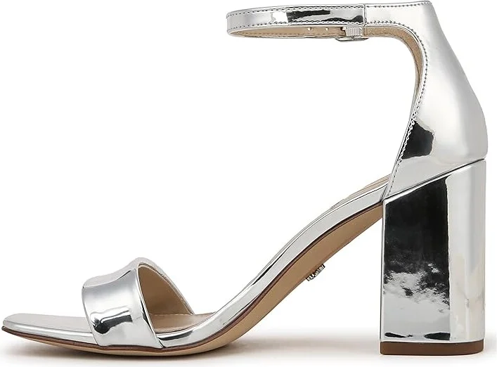 Sam Edelman Daniella Women's Shoes Soft Silver Specchio : 9.5 M, Leather - Image 5