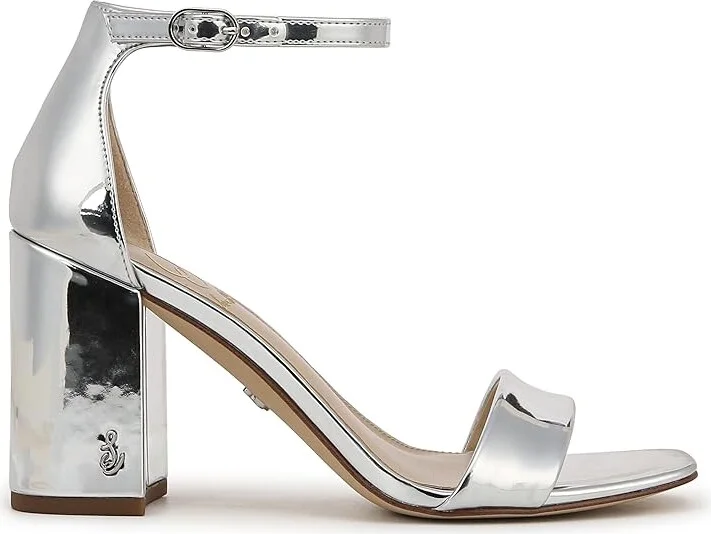 Sam Edelman Daniella Women's Shoes Soft Silver Specchio : 9.5 M, Leather - Image 6