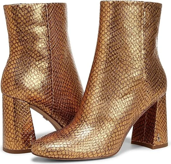 Sam Edelman Daria Women's Boots Medallion Gold Snake : 6 M, Leather - Image 4