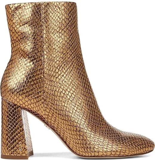 Sam Edelman Daria Women's Boots Medallion Gold Snake : 6 M, Leather - Image 6