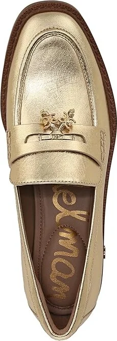Sam Edelman Denise Women's Flat Shoes Amber Gold : 7.5 M, Leather/Rubber - Image 2