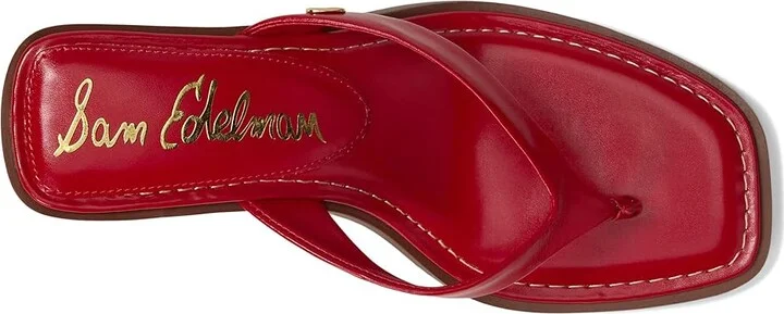 Sam Edelman Dollie Women's Sandals Bright Summer Red : 8 M, Leather - Image 2