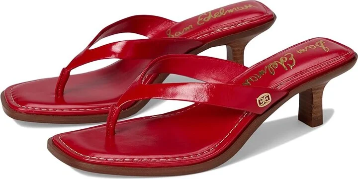 Sam Edelman Dollie Women's Sandals Bright Summer Red : 8 M, Leather