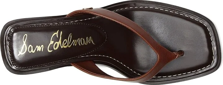 Sam Edelman Dollie Women's Sandals Burnt Brandy : 10 M, Leather - Image 2