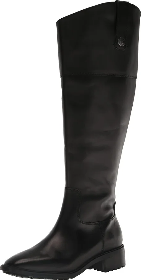 Sam Edelman Drina Wide Calf Knee High Boot Black 6 Medium