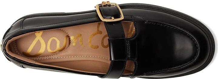 Sam Edelman Elaina Women's Flat Shoes Black Leather : 5.5 M - Image 2
