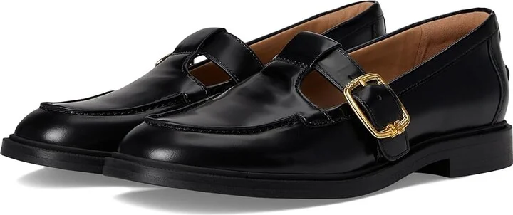 Sam Edelman Elaina Women's Flat Shoes Black Leather : 5.5 M